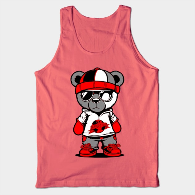 Patchwork the bear Tank Top by Trending Customz